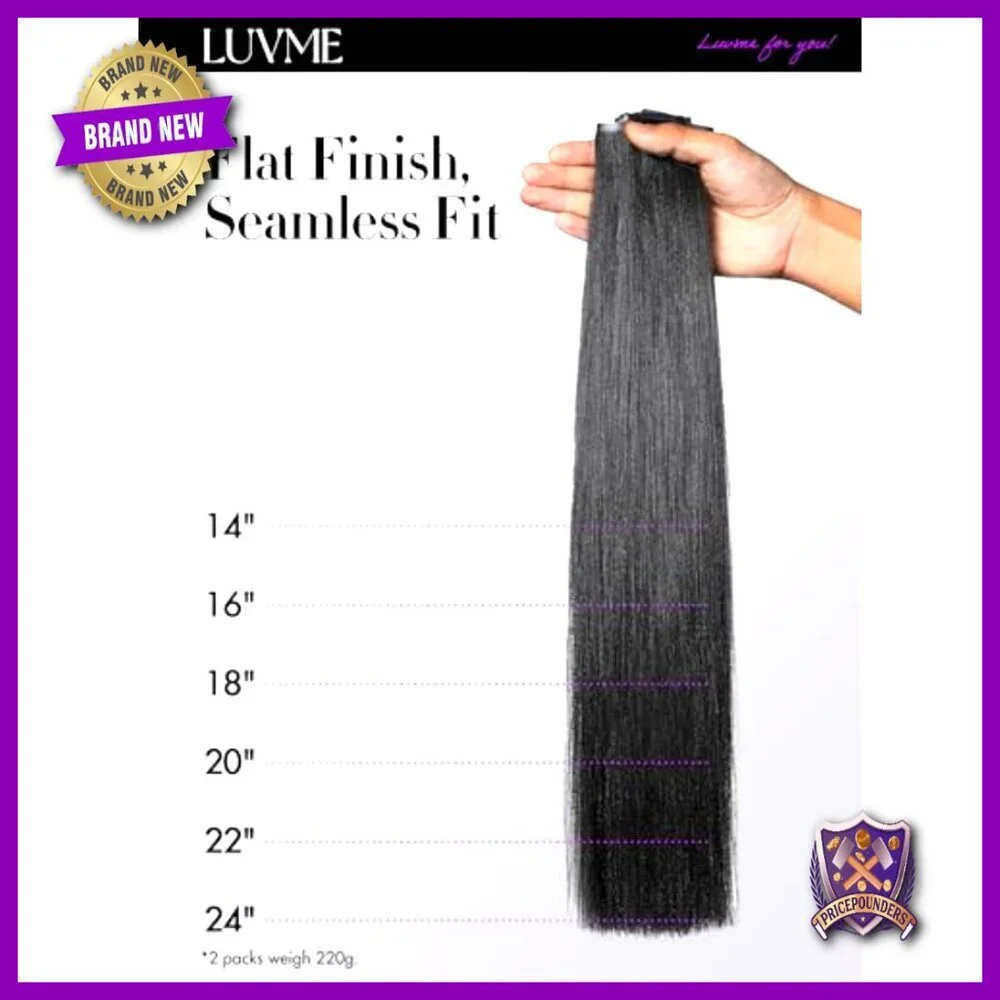 16 Inch Seamless Clip In Hair Extensions 110g 6Pcs Real Human Hair